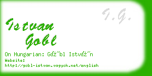 istvan gobl business card